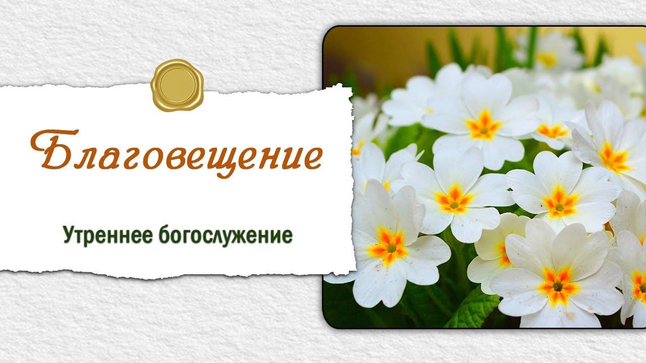 7 апреля 2025 10-00 Благовещение смотреть онлайн