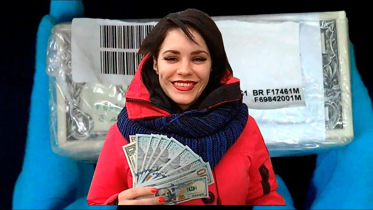 Распаковка пачки 1000 долларов! Инструкция по поиску редких банкнот + Катя смотреть онлайн