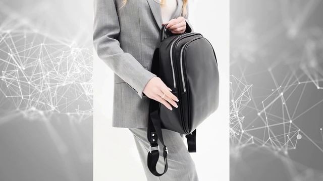 Рюкзак черный кожаный для школы и работы смотреть онлайн