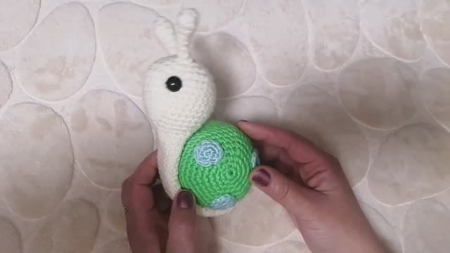 Вяжем улитку крючком, простая схема. смотреть онлайн