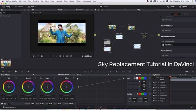 Sky Replacement Tutorial In DaVinci Resolve 15 great sky replacement effect! 2019 смотреть онлайн