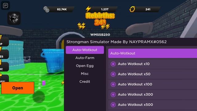 Roblox strongman Simulator Script 2023🔥 смотреть онлайн