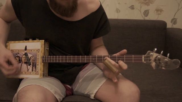 3 string cigarbox guitar Sitting Bull - Preacher Guitars Санкт-Петербург смотреть онлайн