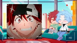 Реакция Ланги и Реки на шип «Ренга» (пробная реакция) Gacha Club