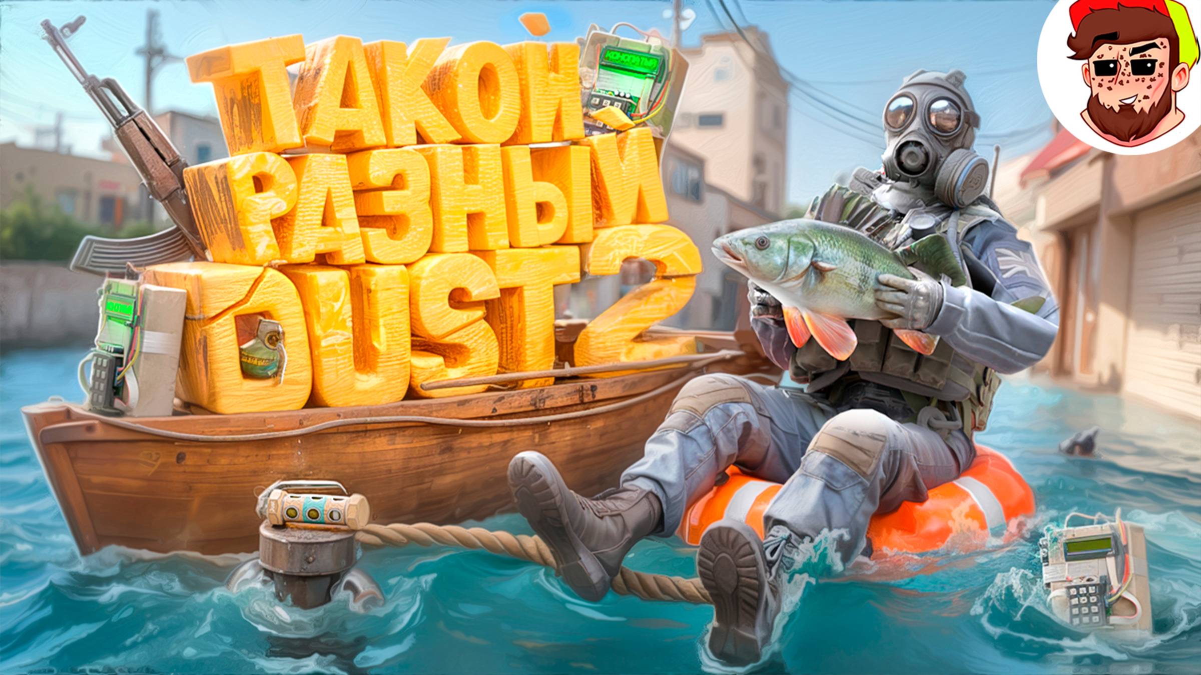 Затоплен и повёрнут DUST2 ( CS2 Mods )