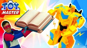 Бамблби-студент! Трансформеры в университете! Игрушки и роботы в видео для детей