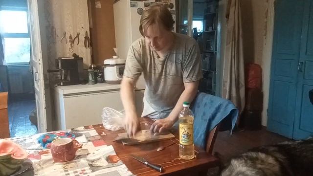 В 119  Арбузно кабачковый вечер.  Ещё кусочек пола