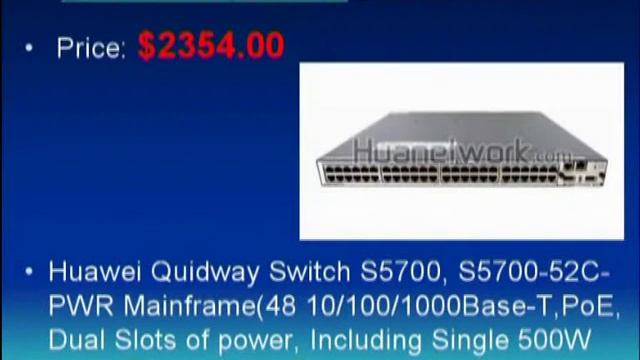 Buy Huawei S5700-52C-PWR-SI Price: $2354.00, Huawei S5700 Switch Series - Huanetwork.com смотреть онлайн