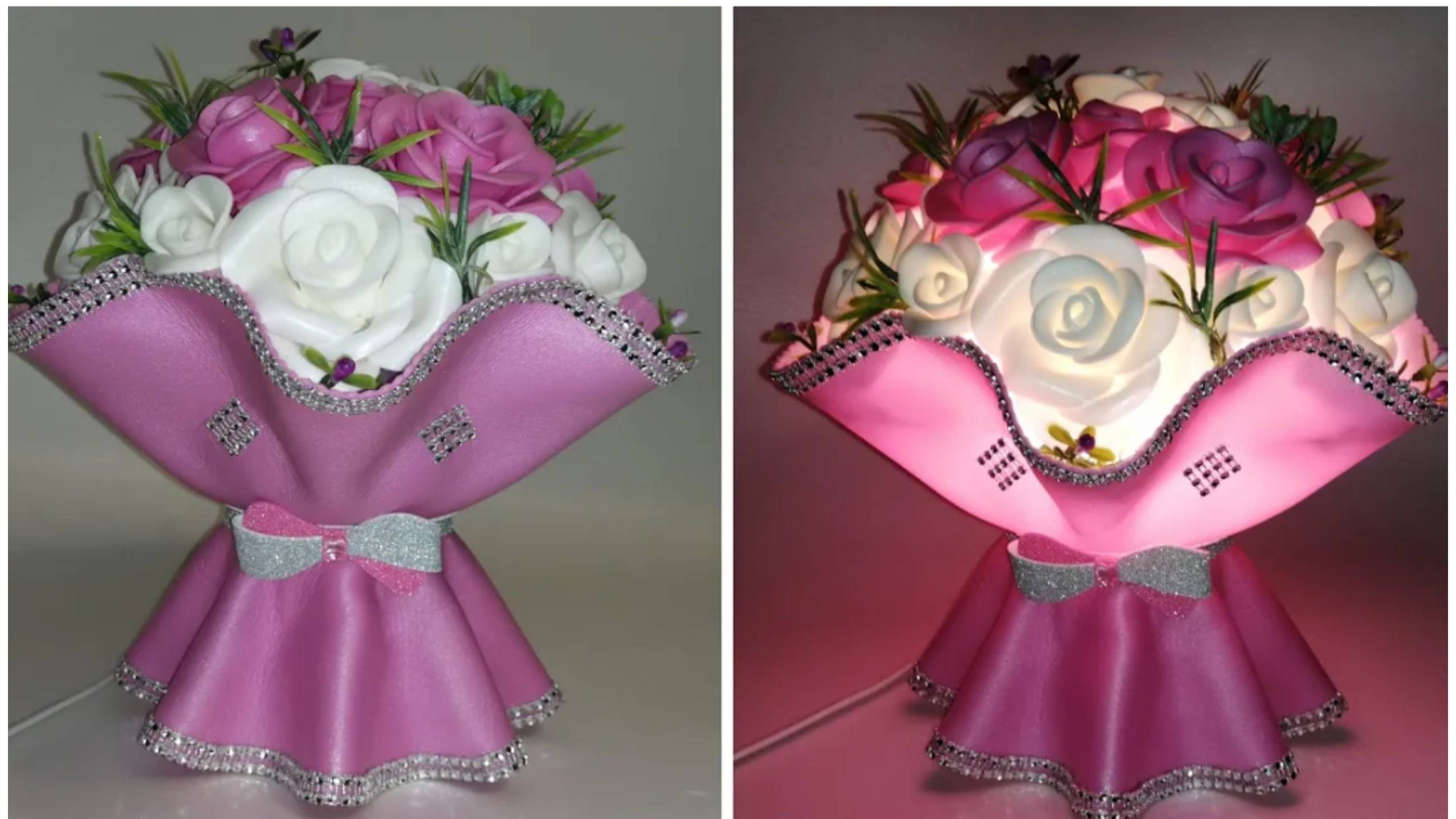 МК Светильник букет из изолона на плафоне.светильник из изолона. смотреть онлайн