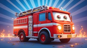 Песенка про ПОЖАРНУЮ МАШИНУ | Песенка про машинки | Мультики про машинки