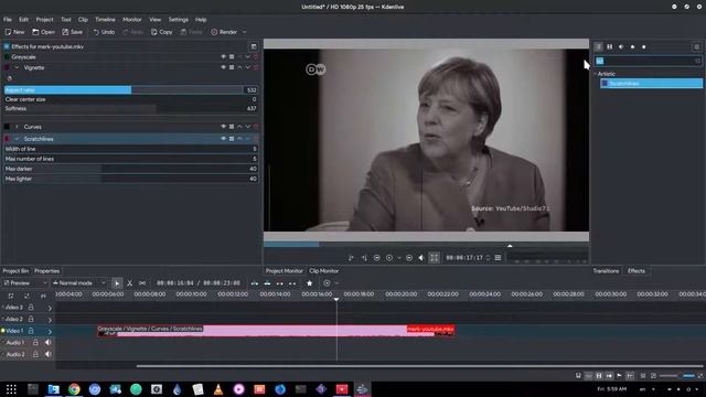 Old Film effect on Kdenlive | Sort of :p смотреть онлайн