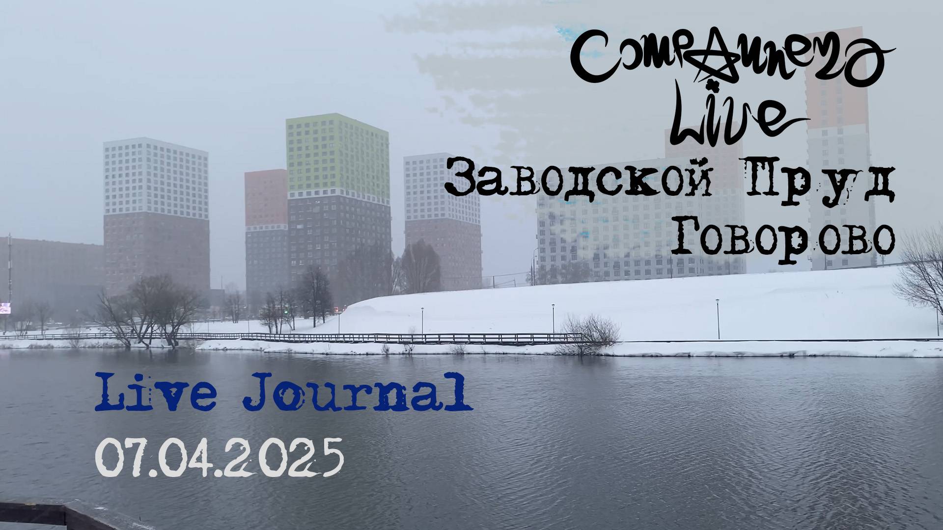 Live Journal - Заводской пруд (Москва, Говорово. 07.04.2025)