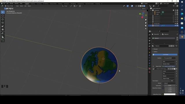 Blender 3.0 How to Make Cartoon Earth for Beginners смотреть онлайн