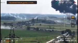 Кадры cбития КА-52, который пытался атаковать колону Вагнеров шедших на Москву