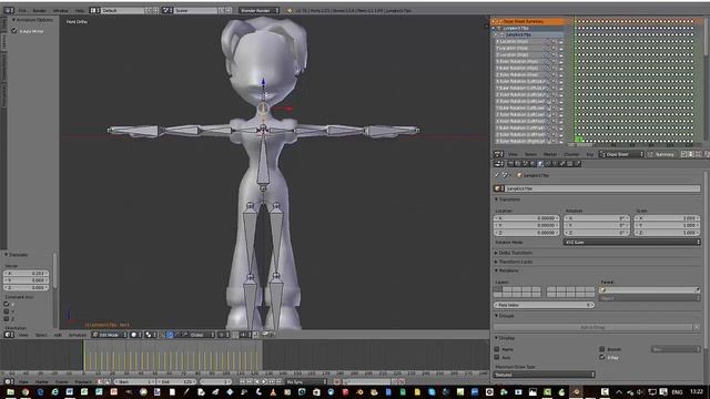 Blender: Attach BVH motion capture data to a skin to make a rig смотреть онлайн