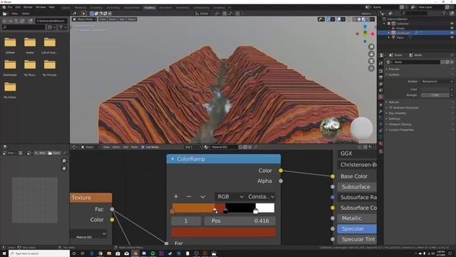 Easy Surreal Landscape in Blender 2.81 Eevee & Cycles смотреть онлайн