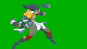 1 Minute of STAR PLATINUM Ora Barrage Green Screen