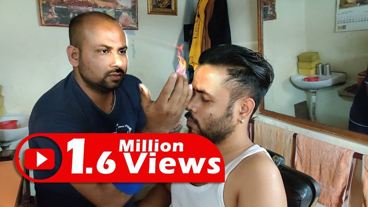 Burning Oil Brilliant Head Massage with Loud Neck Cracking by Reiki Master ｜ Indian Massage смотреть онлайн