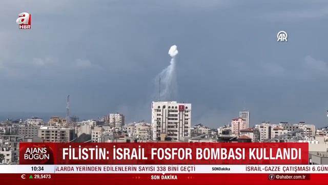 Filistin, İsrail'in saldırılarda fosfor bombası kullandığını açıkladı | A Haber смотреть онлайн