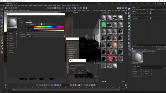 Corona Cinema 4D - 07 - Materials, Emissive, Reflection, Refraction, Transparency, Translucency, Ma смотреть онлайн