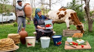 Домашний Сыр и Сырные Лепешки из Свежего Коровьего Молока