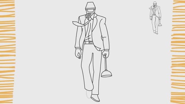 Как нарисовать героя-оператора-очистителя канализации | Туалет Скибиди | Легкий смотреть онлайн