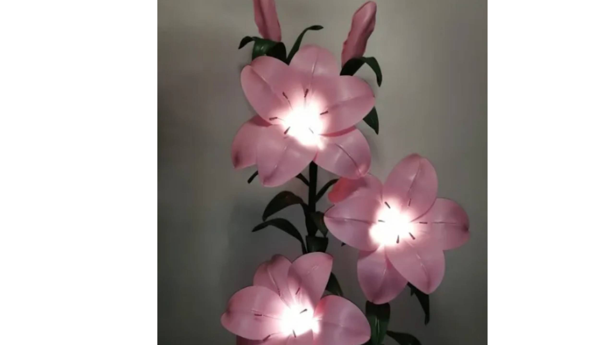 Лилия из изолона 2 мм.светильник из изолона. смотреть онлайн