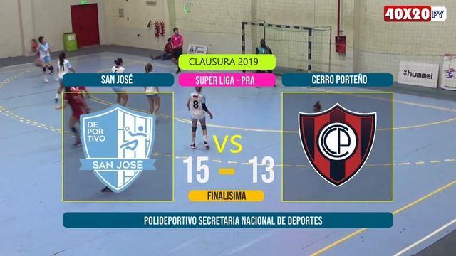 CERRO PORTEÑO VS SAN JOSÉ - FINALISIMA SUPER LIGA FEMENINA смотреть онлайн