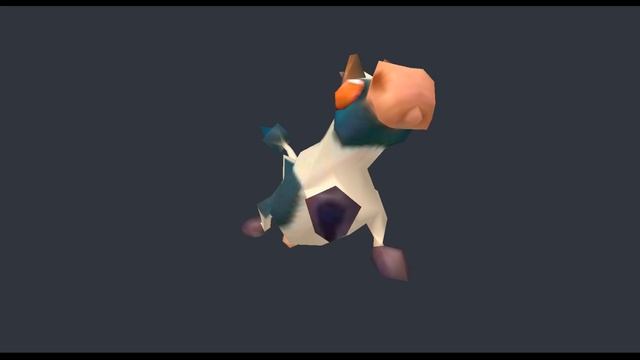3D Model of cow - file Mad Cow.blend смотреть онлайн