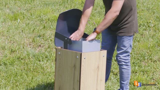 CORBEILLE MODÈLE URBA DE VILLE EN COMPACT AVEC TOIT ACIER смотреть онлайн