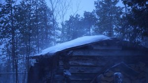 Выживаю. Бросил снегоход. Еле добрался до избы. Рыбалка.