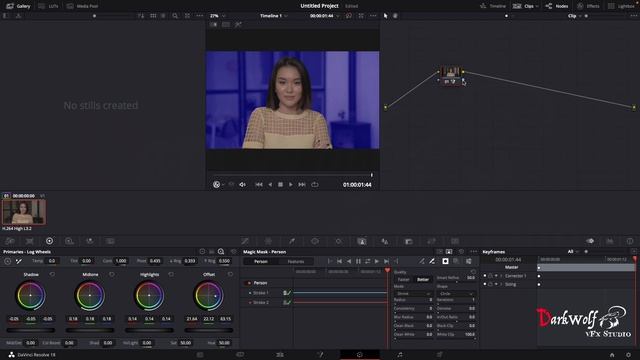 Davinci Resolve One Click Object And Person Masking And Auto Tracking Basic Video In Malayalam Vfx