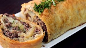 ЛАВАШ С МЯСНОЙ НАЧИНКОЙ В ДУХОВКЕ РЕЦЕПТ