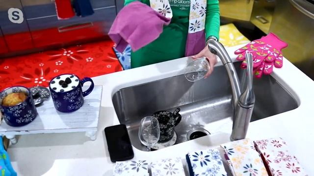 Temp-tations Classic Dish Drying Towel Boa on QVC смотреть онлайн