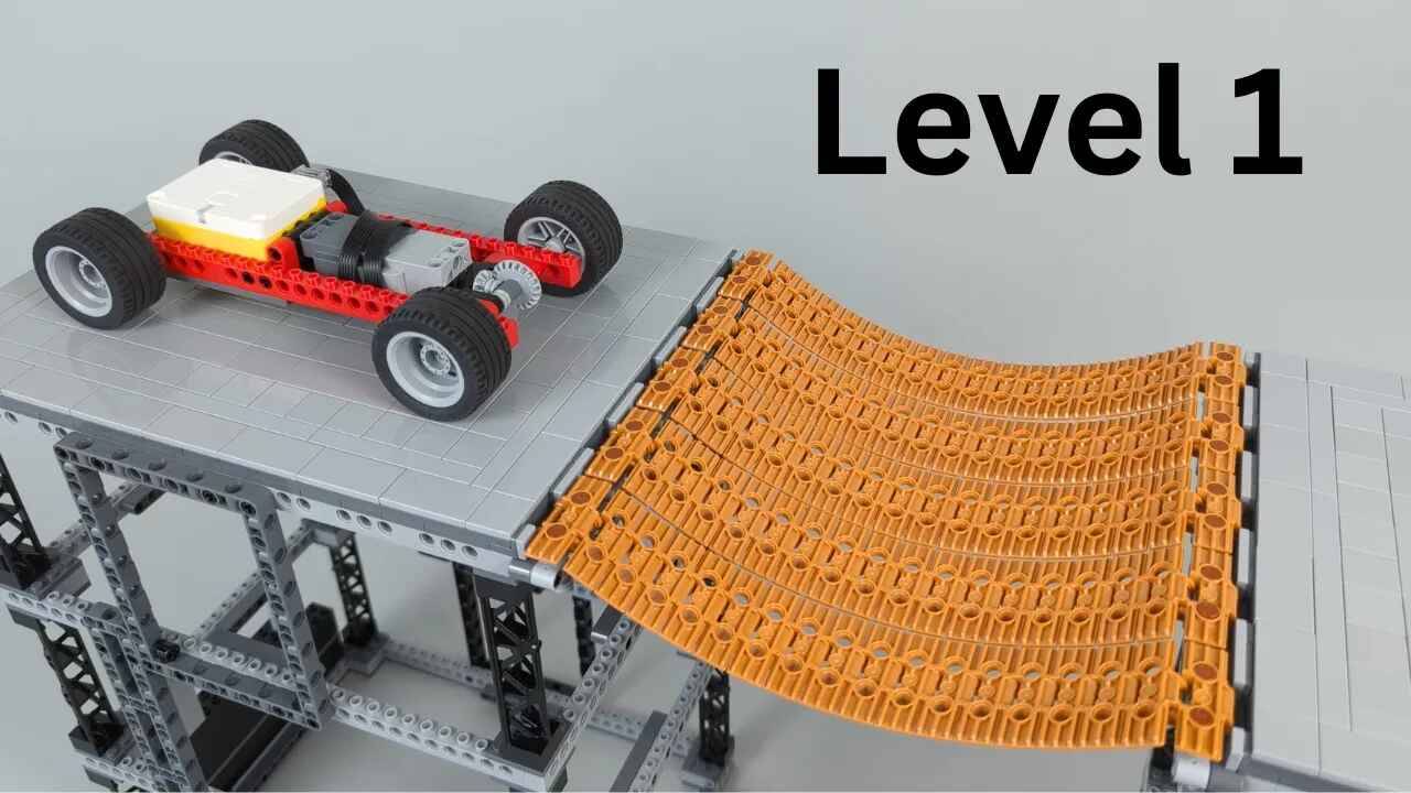 Заставляем автомобиль LEGO пересекать разрушенные мосты... смотреть онлайн