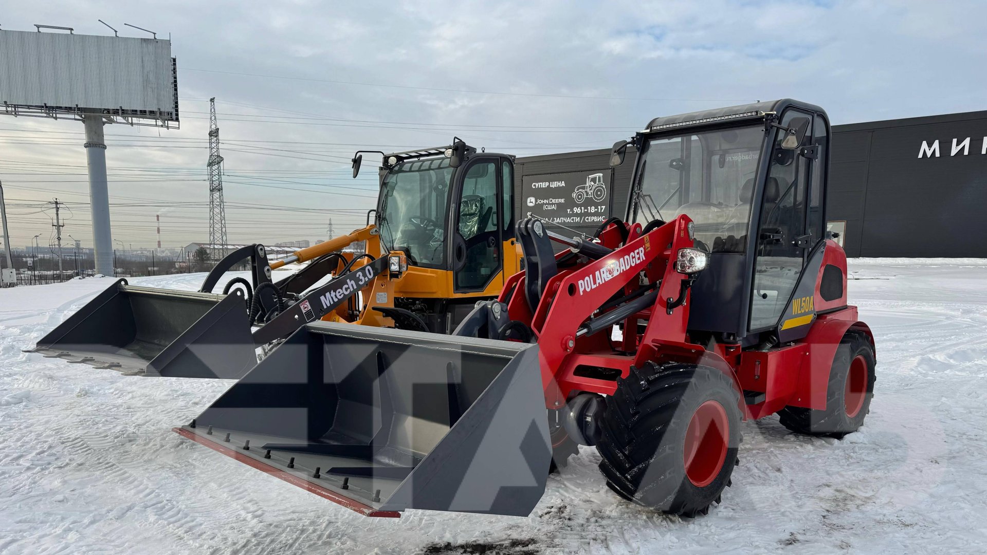 Обзор мини погрузчик POLAR BADGER WL50А и Manitech 3.0 #минипогрузчик #спецтехника #excavator смотреть онлайн