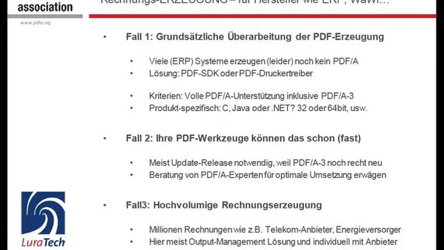 PDF/A-3 Als Trägerformat Für ZUGFeRD-E-Rechnungen; Thomas Zellmann   München 2013 07 10