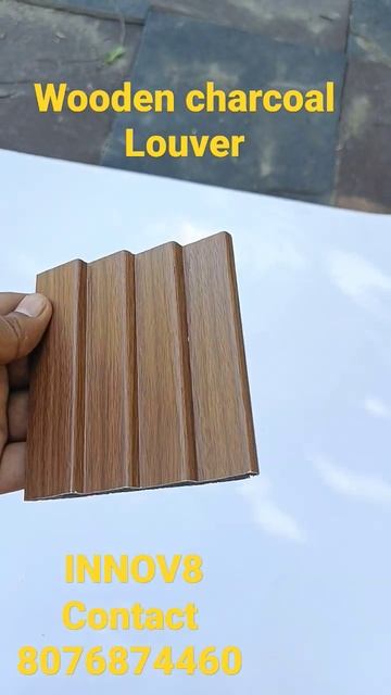 4 inch * 8feet Charcoal louver in wooden finish | Wall cladding | innov8 смотреть онлайн