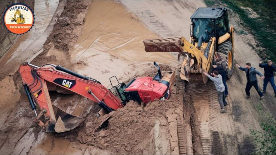 Самые опасные ошибки при работе с тяжелой техникой и те, кто безрассудно управляет экскаваторами смотреть онлайн