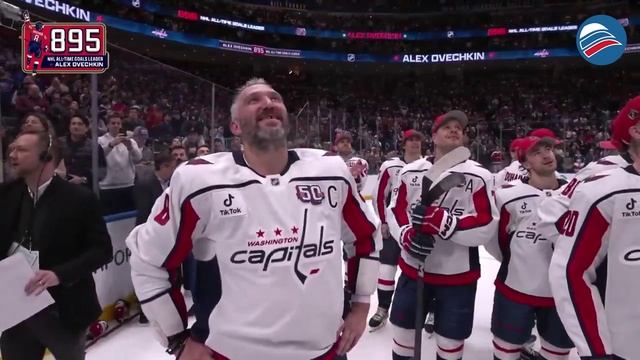 Исторический 895-й гол Овечкина, который сделал его лучшим снайпером в истории НХЛ смотреть онлайн