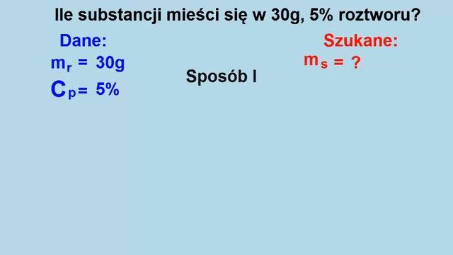Stężenie procentowe смотреть онлайн
