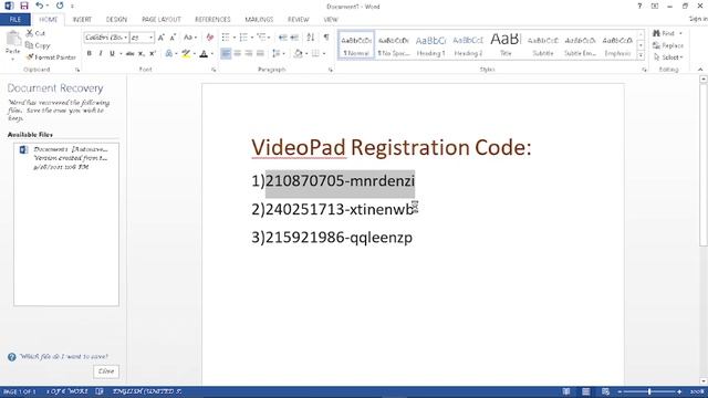 VideoPad Editor Registration Code: 100% working смотреть онлайн