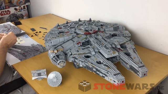 LEGO UCS Millennium Falcon Aufbau im Zeitraffer: Teil 17 смотреть онлайн
