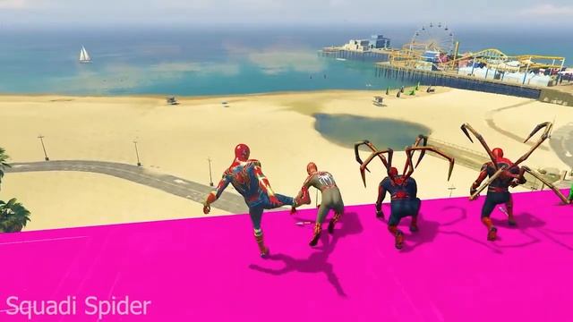 GTA 5 Spiderman VS Spiderman Funny Compliance | Hit From Highest Building Funny Ragdoll #gta5 смотреть онлайн