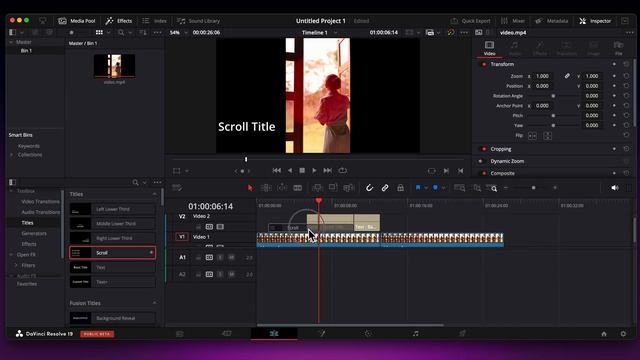 How to Add and Edit Titles in DaVinci Resolve 19 (2024) смотреть онлайн
