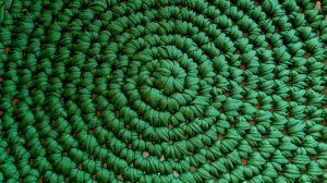 Самый ровный круглый коврик крючком