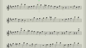 Синий платочек - Ноты для саксофона альт - играть по нотам