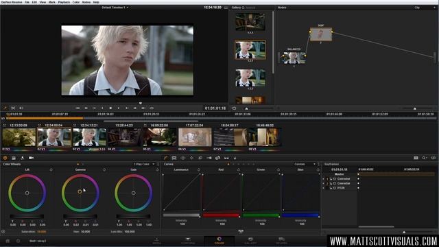 DaVinci Resolve Lite TUTORIAL - Qualifiers, Power Windows and Balancing Basics смотреть онлайн