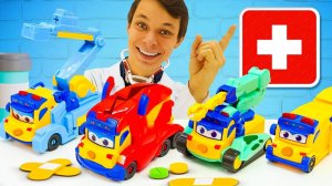 Автобус Гордон в Мегаклинике!  Что случилось? Игры в больничку для детей