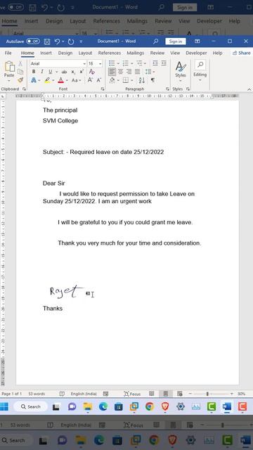 How To Make Digital Signature In MS Word | Technical With Urvashi